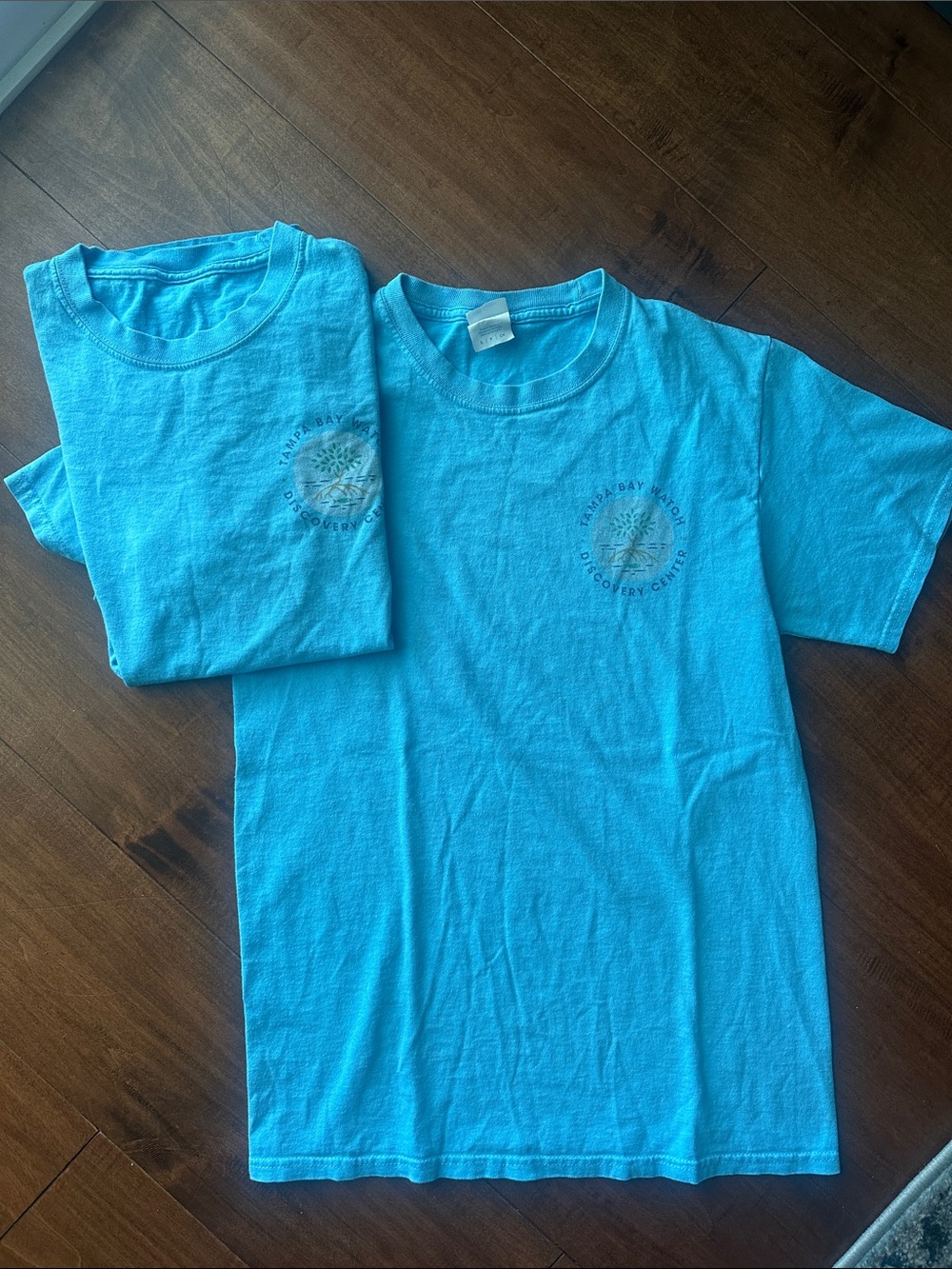 2 Aqua Blue Short-Sleeve Tee